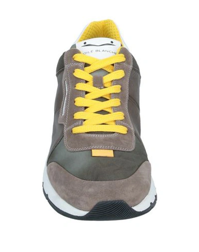 Shop Voile Blanche Sneakers In Khaki