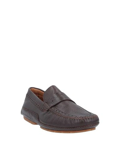 Shop Moreschi Loafers In Dark Brown