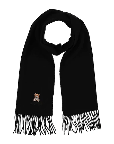Shop Moschino Scarves In Black