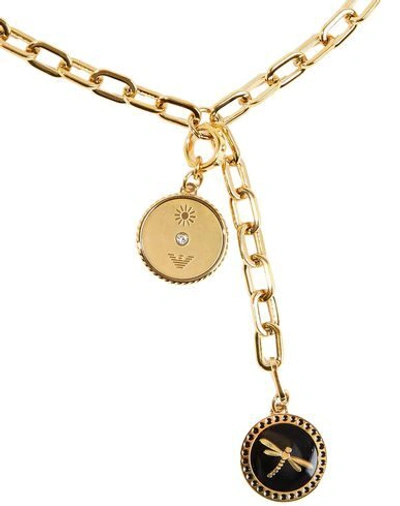Shop Emporio Armani Necklaces In Gold