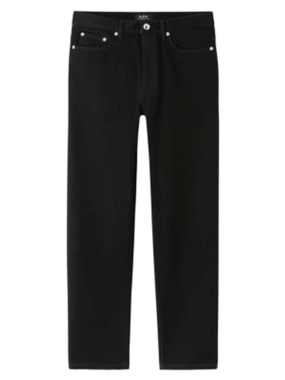 Shop Apc Middle Standard Jeans In Noir