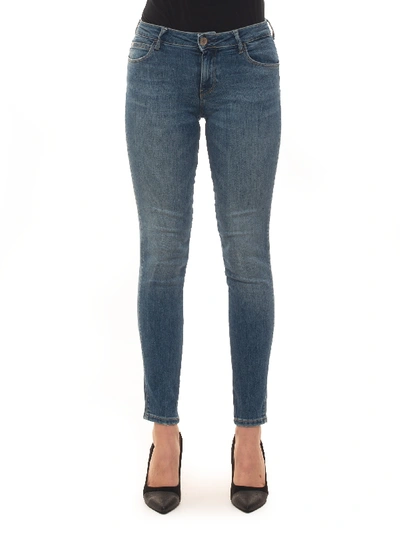 Shop Guess Ultra Curve 5 Pocket Denim Jeans Light Denim Cotton Woman