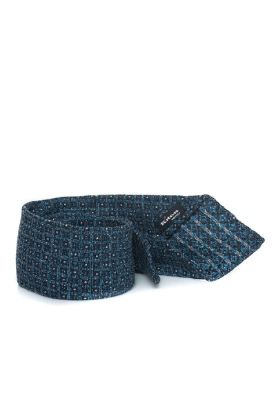Shop Kiton Tie In Azzurro-blu