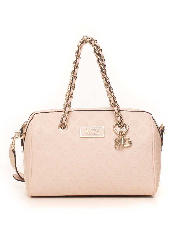 Guess Blush Box Bag Light Pink Polyurethane Woman ModeSens