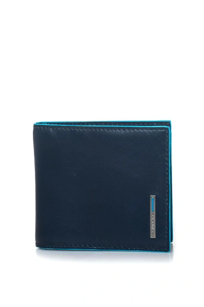 Shop Piquadro Wallet With Money Clip In Blue