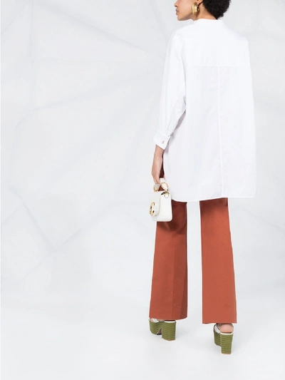 Shop Chloé Cotton Shirt In White