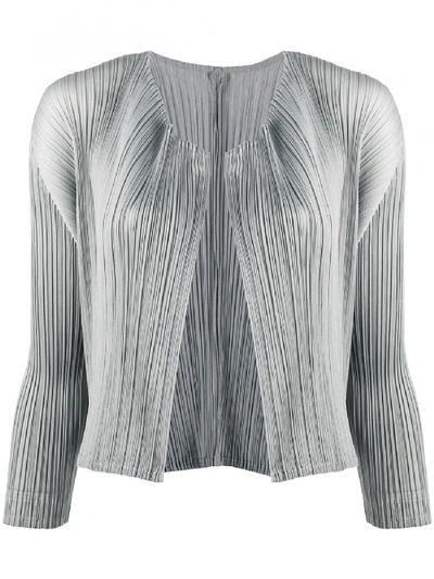 Shop Issey Miyake Cardigan In Grey