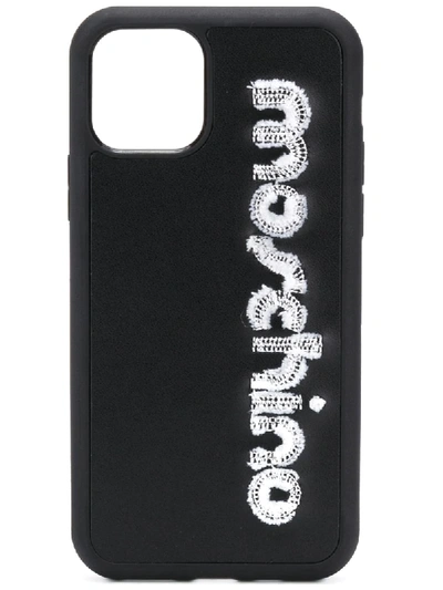 Shop Moschino Logo Iphone 11 Pro Case In Black