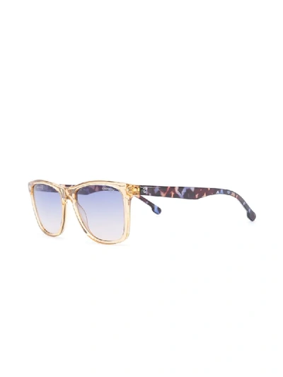 Shop Carrera Square Frame Sunglasses In Brown