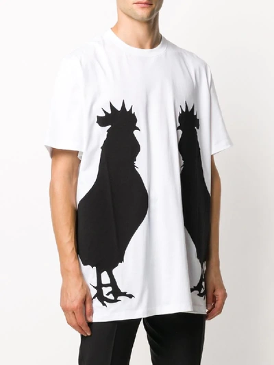Shop Loewe Rooster Oversize T-shirt In White