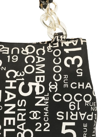 Pre-owned Chanel 2002 By Sea Cc Tote In Black