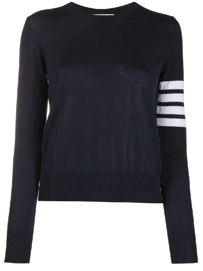 Shop Thom Browne Gestreifter Pullover In Blue