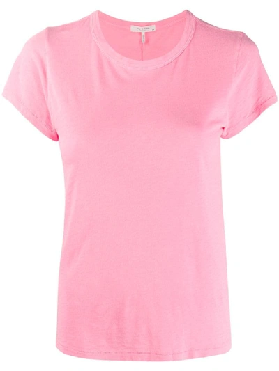 Shop Rag & Bone The Slub Cotton T-shirt In Pink