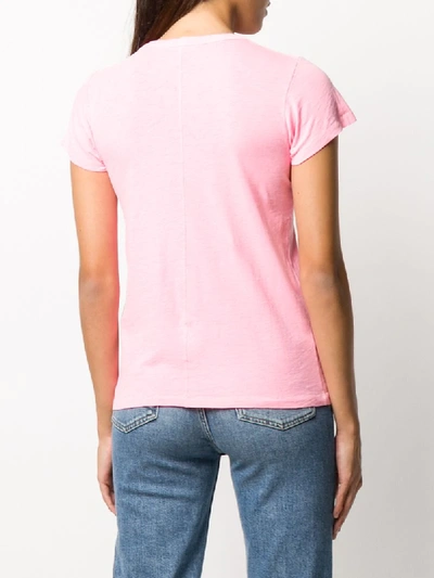 Shop Rag & Bone The Slub Cotton T-shirt In Pink