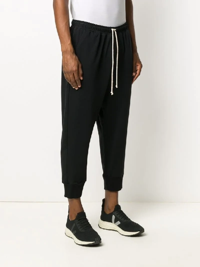 Shop Alchemy Dropped-crotch Track Trousers In Black