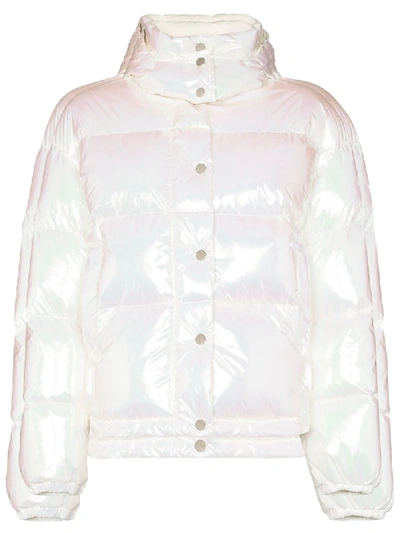 Shop Moncler Daos Puffer Jacket In White