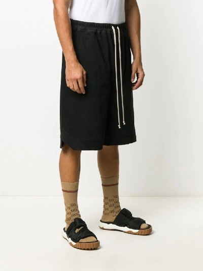 Shop Rick Owens Performa Track Shorts In Black