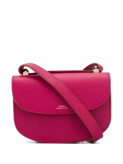 Shop Apc Genève Crossbody Bag In Pink