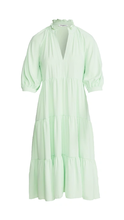 Shop Amanda Uprichard Saffron Midi Dress In Hypermint