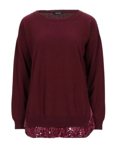 Shop Anneclaire Sweaters In Maroon