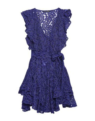 Shop Marissa Webb Short Dresses In Dark Blue