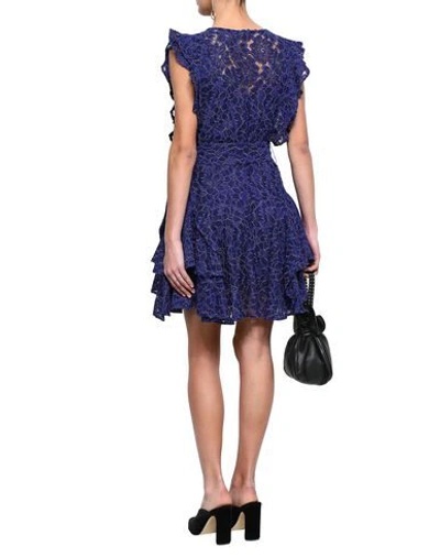 Shop Marissa Webb Short Dresses In Dark Blue