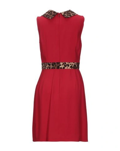 Dolce & Gabbana Short Dresses In Red