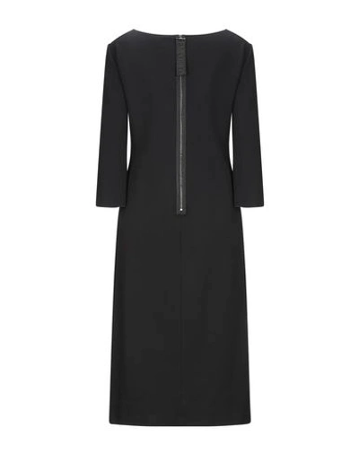 Shop Emporio Armani Woman Midi Dress Black Size 14 Viscose, Polyamide, Elastane