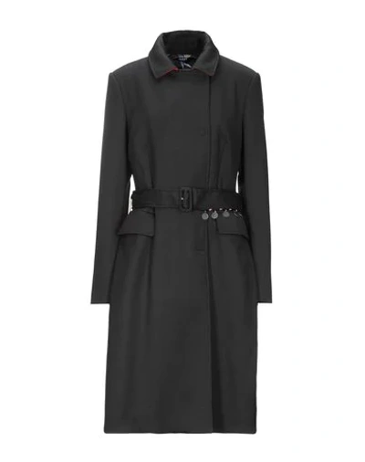 Shop Bazar Deluxe Overcoats In Black