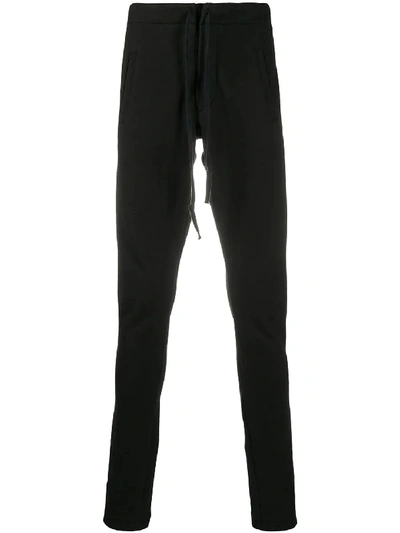 Shop Greg Lauren Stripe Track Pants In Black