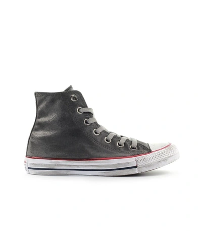 Shop Converse Chuck Taylor All Star Grey Waxed Sneaker In Grigio (grey)