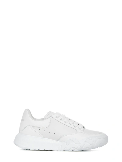 Shop Alexander Mcqueen Trainer Court Sneakers In White