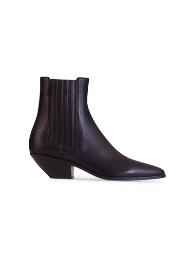 Shop Saint Laurent West Chelsea Ankle Boots In Nero