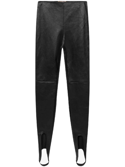 Shop Saint Laurent Leggings In Black