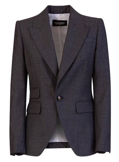 Shop Dsquared2 Los Angeles Fitted Blazer In Grigio