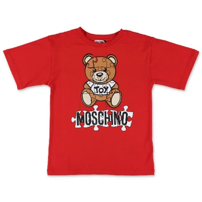 Shop Moschino T-shirt In Rosso