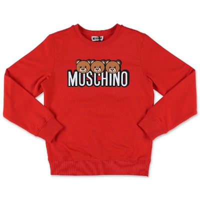 Shop Moschino Sweater In Rosso