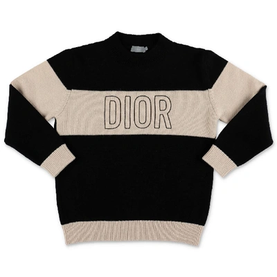 Shop Baby Dior Sweater In Nero