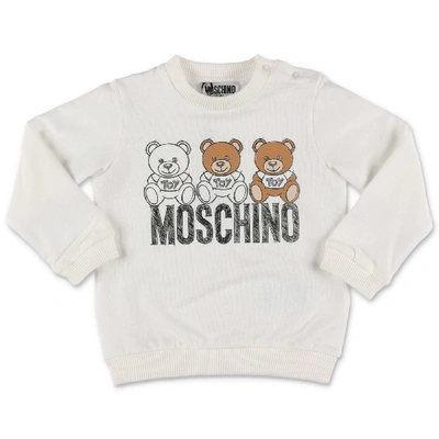Shop Moschino Sweater In Bianco