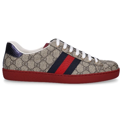 Shop Gucci Men Sneakers Beige Ace