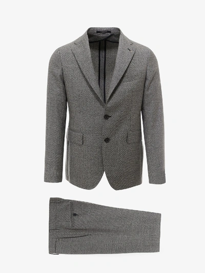 Shop Tagliatore Suit In Grey