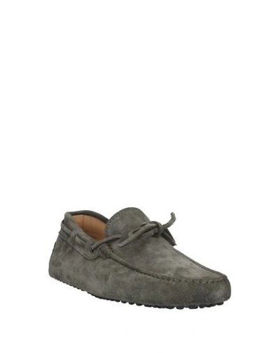 Shop Tod's Loafers In Dark Green