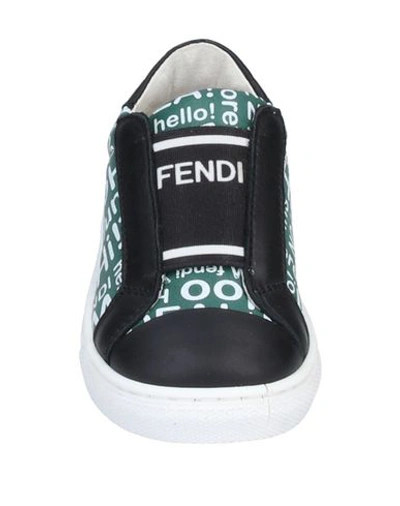 Shop Fendi Sneakers In Dark Green