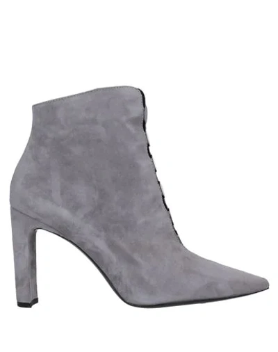 Shop Bruno Premi Ankle Boots In Grey