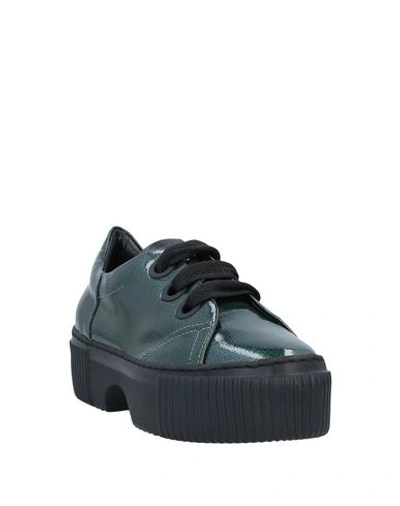 Shop Agl Attilio Giusti Leombruni Laced Shoes In Emerald Green
