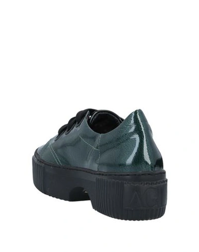 Shop Agl Attilio Giusti Leombruni Laced Shoes In Emerald Green