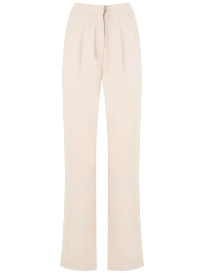 Shop Andrea Marques Pleated Trousers In Neutrals