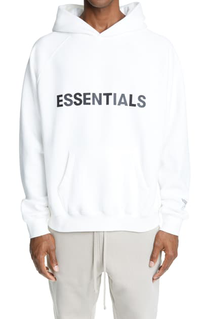 fear of god essentials front logo crew sweat