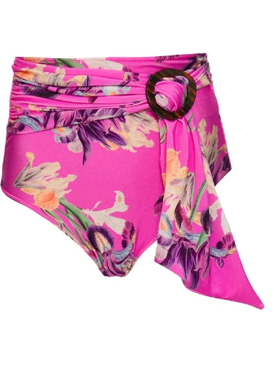 Shop Patbo Grace Belted Bikini Bottom In Pink