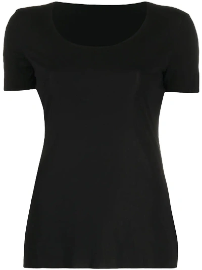 Shop Wolford Round-neck T-shirt In Black